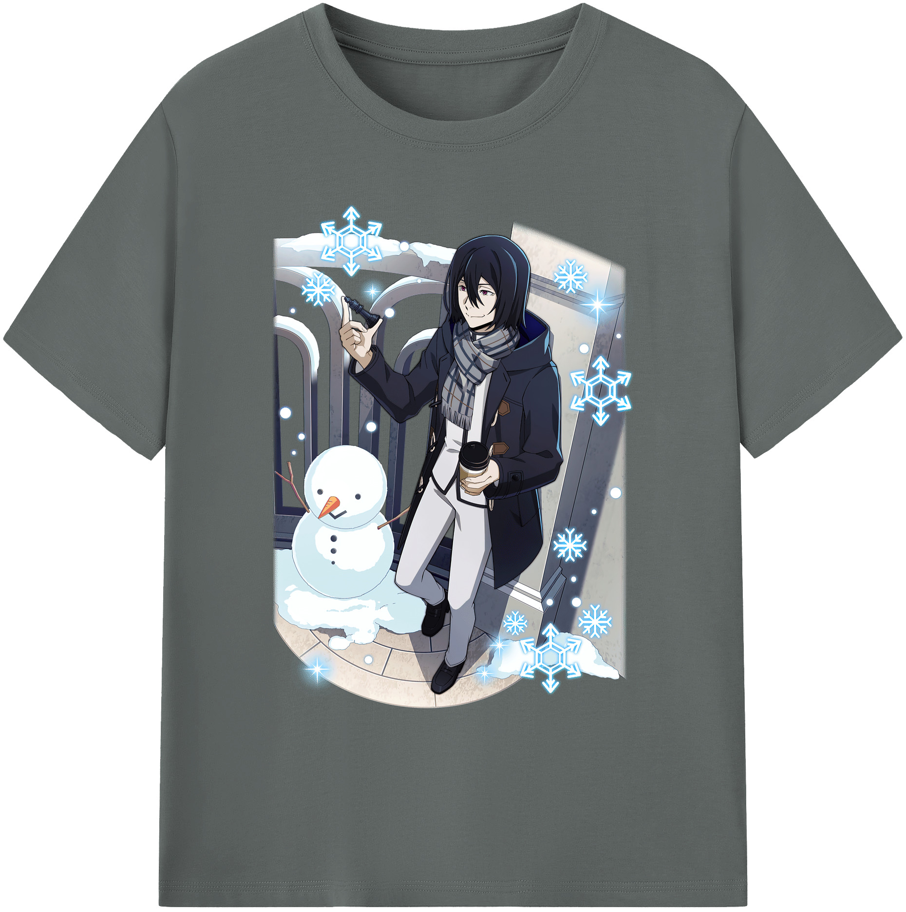 （画像用） 文豪ストレイドッグス Bungo Stray Dogs 綿100％ メンズ半袖Tシャツ｜肌触りやわらか＆通気性
